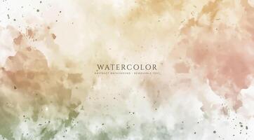 Abstract horizontal watercolor background. Neutral light colored empty space background illustration vector