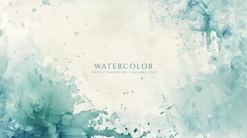Abstract horizontal watercolor background. Neutral light colored empty space background illustration vector