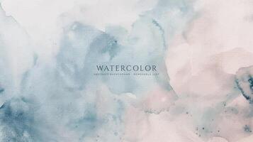 Abstract horizontal watercolor background. Neutral light colored empty space background illustration vector