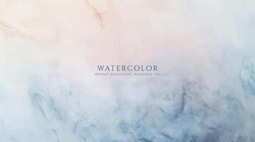 Abstract horizontal watercolor background. Neutral light colored empty space background illustration vector