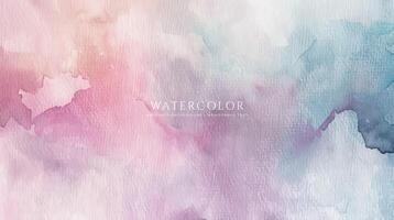 Abstract horizontal watercolor background. Neutral light colored empty space background illustration vector