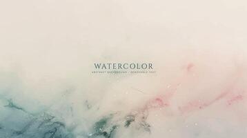 Abstract horizontal watercolor background. Neutral light colored empty space background illustration vector
