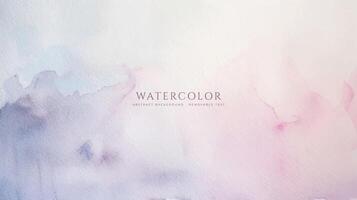 Abstract horizontal watercolor background. Neutral light colored empty space background illustration vector