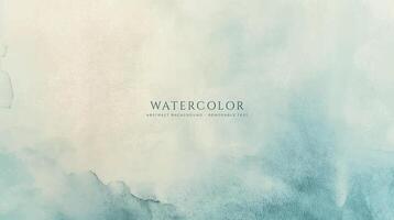 Abstract horizontal watercolor background. Neutral light colored empty space background illustration vector