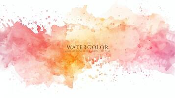 Abstract horizontal watercolor background. Neutral light colored empty space background illustration vector