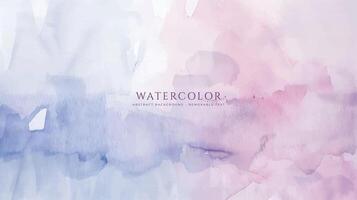 Abstract horizontal watercolor background. Neutral light colored empty space background illustration vector