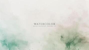 Abstract horizontal watercolor background. Neutral light colored empty space background illustration vector