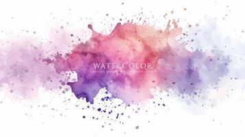 Abstract horizontal watercolor background. Neutral light colored empty space background illustration vector