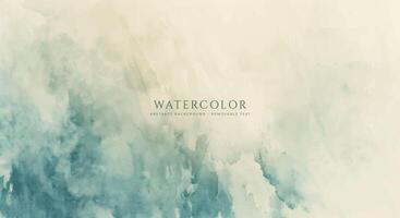 Abstract horizontal watercolor background. Neutral light colored empty space background illustration vector