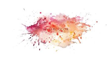 Abstract horizontal watercolor background. Neutral light colored empty space background illustration vector