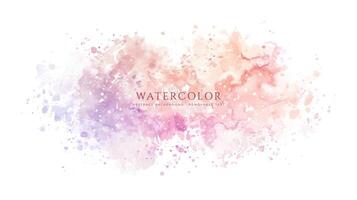 Abstract horizontal watercolor background. Neutral light colored empty space background illustration vector