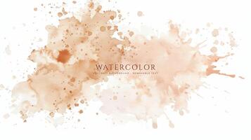 Abstract horizontal watercolor background. Neutral light colored empty space background illustration vector