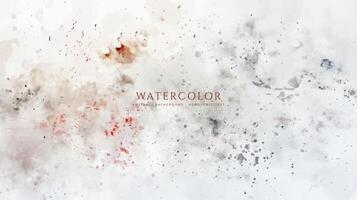 Abstract horizontal watercolor background. Neutral light colored empty space background illustration vector