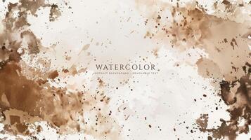 Abstract horizontal watercolor background. Neutral light colored empty space background illustration vector