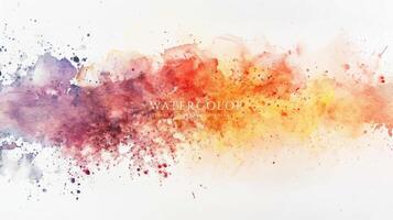 Abstract horizontal watercolor background. Neutral light colored empty space background illustration vector