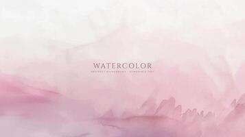 Abstract horizontal watercolor background. Neutral light colored empty space background illustration vector