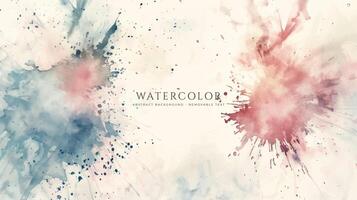 Abstract horizontal watercolor background. Neutral light colored empty space background illustration vector
