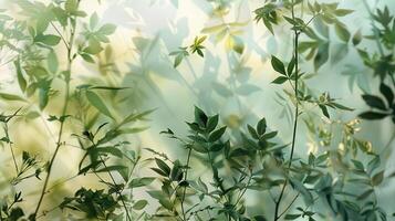 Emerald Symphony A Delicate Blend of Green Foliage photo