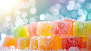 SugarCoated Candy Wonderland Glowing in Soft Pastel Hues photo