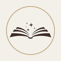Star book trendy useful icon abstract colorful art illustration background design vector