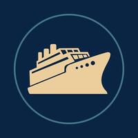 Ship useful icon abstract trendy colorful art illustration background design vector