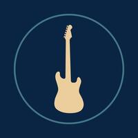 Guitar useful icon abstract trendy colorful art illustration background design vector