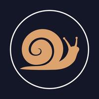 Snail amazing icon abstract trendy colorful art illustration background design vector