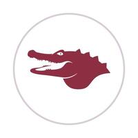 Crocodile design beautiful abstract art colorful trendy illustration background vector