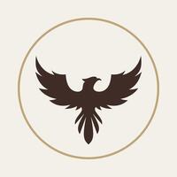 Phoenix trendy useful icon abstract colorful art illustration background design vector
