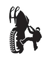 snowmobile jump silhouette art, graphics vector