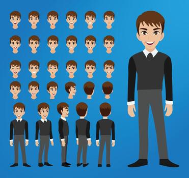 Animated Characters, Icons, Art and Graphics vector