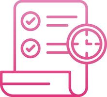 Term Line Gradient Icon vector