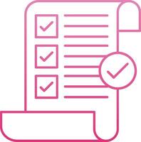 Terms and Conditions Line Gradient Icon vector