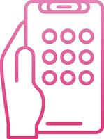 Apps Line Gradient Icon vector