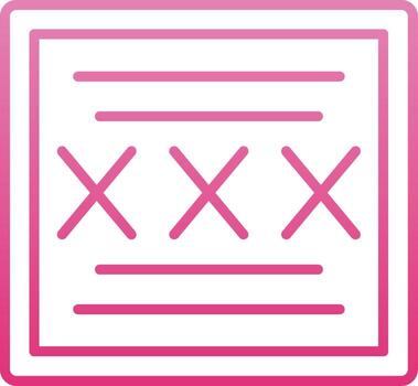 Code Line Gradient Icon vector