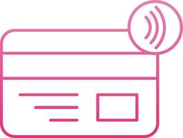 Nfc Payment Line Gradient Icon vector
