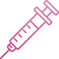 Injection Line Gradient Icon vector