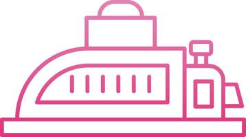 Planer Line Gradient Icon vector