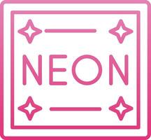 Neon Line Gradient Icon vector