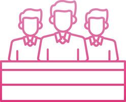 teachers Line Gradient Icon vector