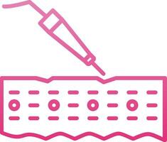Laser Line Gradient Icon vector
