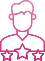 User Experience Line Gradient Icon vector