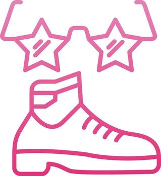 Funk Line Gradient Icon vector