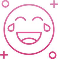 Sweat Line Gradient Icon vector