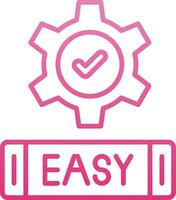 Easy Line Gradient Icon vector