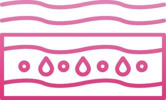 Moisturizing Line Gradient Icon vector