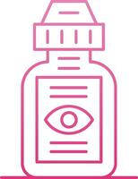 Eyedrops Line Gradient Icon vector