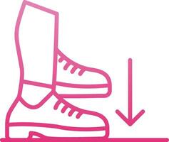 Stamp Line Gradient Icon vector
