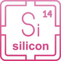 SilLine Gradient Icon Line Gradient Icon vector