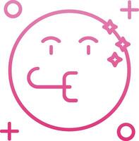 Congratulation Line Gradient Icon vector